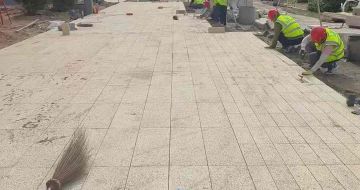 银川黄金麻荔枝面地铺案例