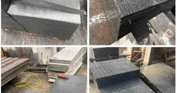 银川 芝麻黑地铺石材