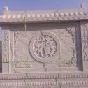 银川 芝麻白花岗岩屏风，照壁，影壁