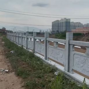 银川 石材河道栏杆