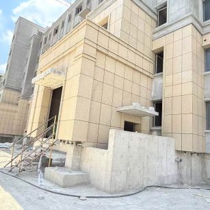 银川 黄金麻干挂，工地实拍