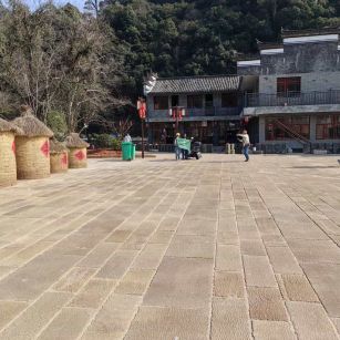 银川仿古石铺装效果