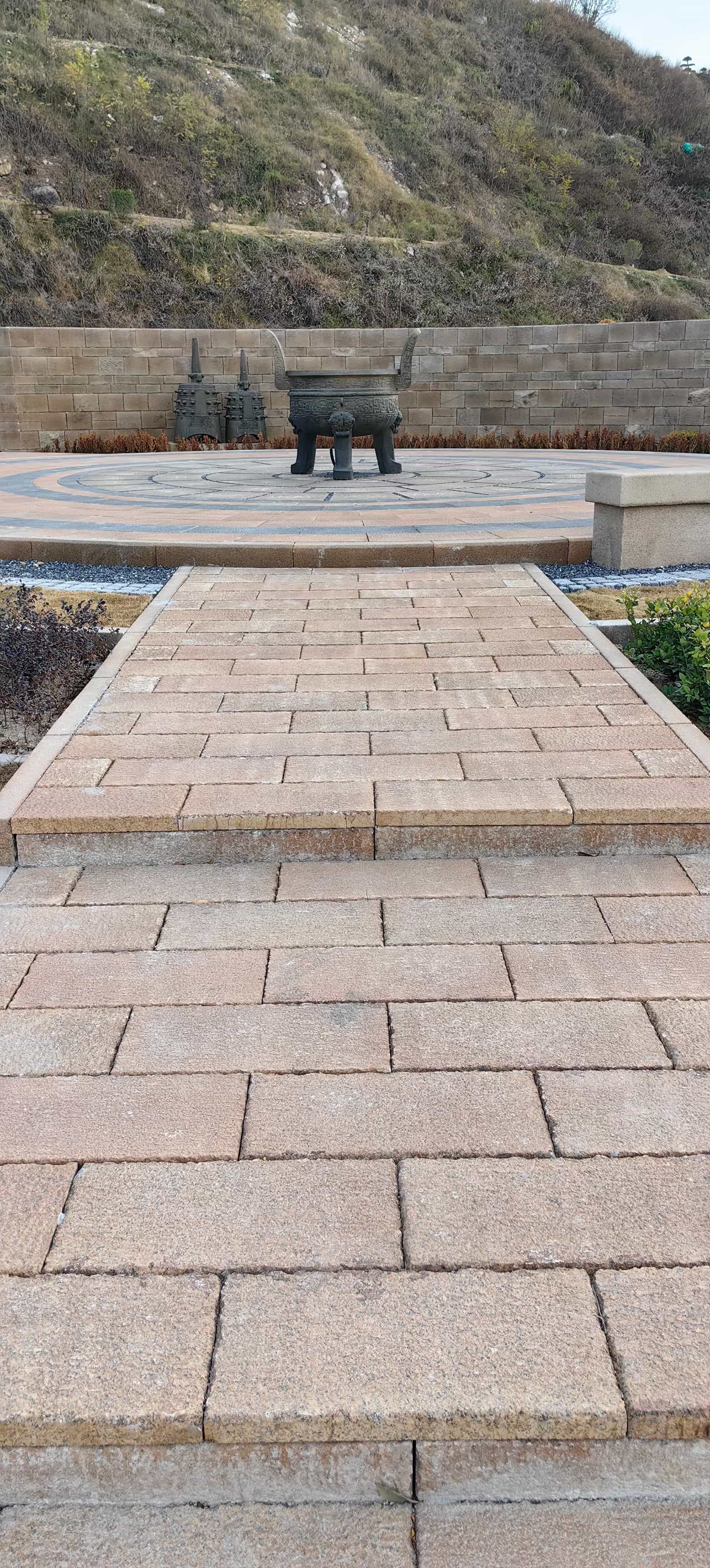 银川仿古石铺装效果