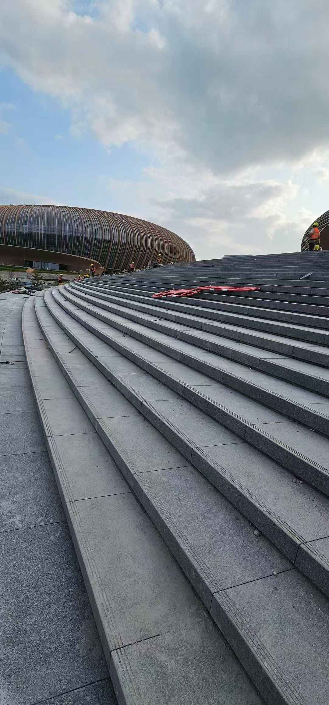 银川 弧形整石台阶铺装效果图