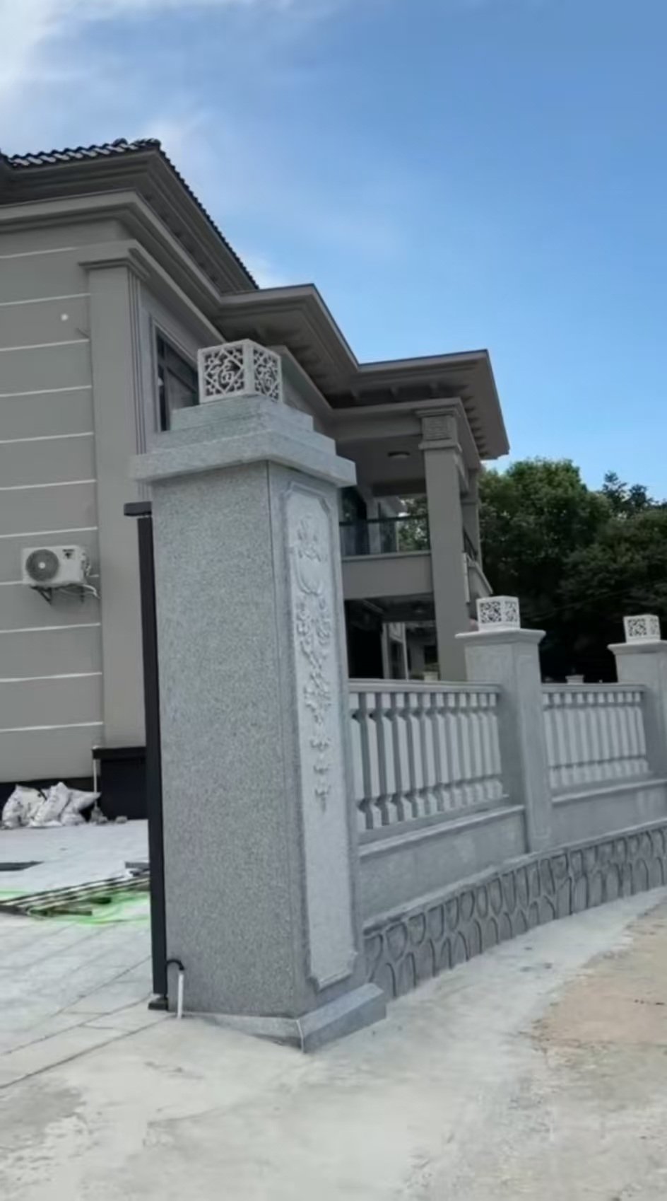 银川 芝麻白别墅围墙栏杆，私人订制