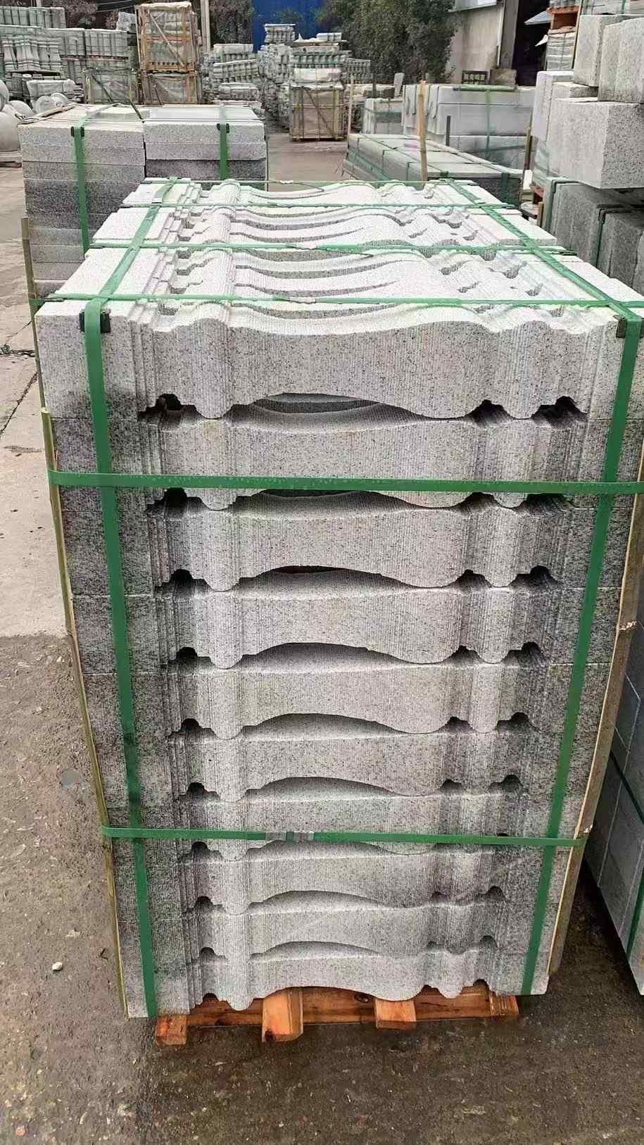 银川 芝麻白方形拉丝面，栏杆花瓶柱